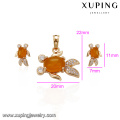 64130 Xuping beautiful animal shape gold jewelry set fashion jewelry made in China wholesale